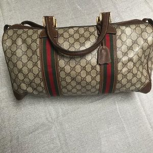 Authentic, vintage Gucci Duffel Bag